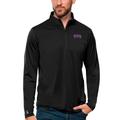 Men's Antigua Black TCU Horned Frogs Tribute Quarter-Zip Top