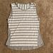 Athleta Tops | Athleta Gray Striped Workout Tank Size Medium | Color: Gray/White | Size: M