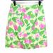Lilly Pulitzer Skirts | Lilly Pulitzer Vintage Floral Scallop Hem Skirt | Color: Green/Pink | Size: 4