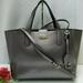 Kate Spade Bags | Kate Spade Mini Nelle Putnam Drive Metallic Gray Leather Satchel Shoulder Bag | Color: Gray | Size: Os