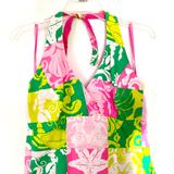 Lilly Pulitzer Dresses | Lilly Pulitzer Spring Halter Dress (Size 10) | Color: Green/Pink | Size: 10