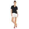Poloshirt "Poloshirt", Damen, Gr. 44, schwarz, 95% Baumwolle, 5% Elasthan, B.C. BEST CONNECTIONS BY HEINE, unifarben, Kurzarm, Shirts