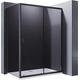 ELEGANT Black Shower Door 1200x700mm Shower Enclosure 8mm Easy Clean Glass Shower Cubicle Door with Side Panel for Bathroom Wet Room