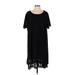 Shein Casual Dress - Shift: Black Solid Dresses - Women's Size 3