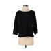 J.Crew 3/4 Sleeve Top Black Boatneck Tops - Women's Size Small