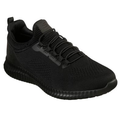 Berufsschuh SKECHERS "CESSNOCK" Gr. 40, schwarz, 40, Textil, Lederimitat, Schuhe, Schnürschuh für Gastronomie,Pflege mit