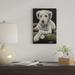 East Urban Home 'Golden Doodle Chillin" by Hippie Hound Studios Graphic Art Print on Wrapped Canvas Canvas, in Green/White | Wayfair