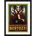 Global Gallery 'Bertozzi' by Luciano Achille Mauzan Framed Vintage Advertisement Canvas in Brown/Green | 42 H x 30.78 W in | Wayfair