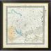 Global Gallery Celestial Anno 1830. No. 6. Circumjacent the South Pole, 1844 Framed Graphic Art on Canvas in Gray | 34 H x 34 W x 1.5 D in | Wayfair