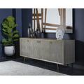 Everly Quinn Hudayfa Sideboard - Large - White Ceruze Wood in Brown/White | 30.75 H x 78.75 W x 17.75 D in | Wayfair