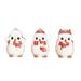 The Holiday Aisle® 3 Piece Christmas Snowy Owl Figurine Set Ceramic | 4.75 H x 3.75 W x 2.75 D in | Wayfair A90A8341D58D4F7AA1B4A73E76BD1907