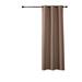 Eider & Ivory™ Tonsina Solid Color Room Darkening Thermal Grommet Single Curtain Panel Polyester in Brown | 84 H x 60 W in | Wayfair
