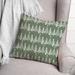 The Holiday Aisle® Deontea Polyfill Indoor/Outdoor Green Square Throw Cushion Polyester | 18 H x 18 W x 1.5 D in | Wayfair