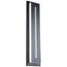 Midnight 26"H x 5.5"W 1-Light Outdoor Wall Light in Black