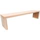 Wood4you - Banc de jardin Amsterdam - 140 cm - Brun