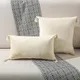 Housse de coussin en velours à franges taie d'oreiller décorative solide pour canapé 45x45 30x50