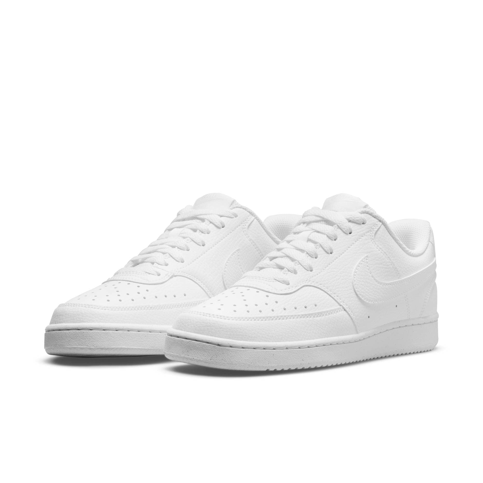 Sneaker NIKE SPORTSWEAR "Court Vision Low Next Nature", Damen, Gr. 38, weiß, Synthetik, Schuhe Skaterschuh Sneaker low, Design auf den Spuren des Air Force 1