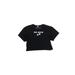 Los Angeles Apparel Short Sleeve T-Shirt: Black Solid Tops - Kids Boy's Size Small