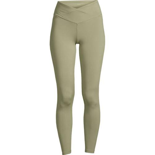 CASALL Damen Tight Overlap High Waist Tights, Größe 44 in Grün