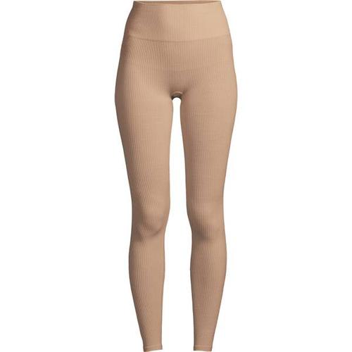 CASALL Damen Tight Wool Rib High Waist Tights, Größe M in Braun