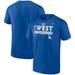 Men's Fanatics Branded Royal Los Angeles Dodgers 2022 NL West Division Champions Locker Room T-Shirt
