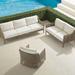 Seton 3-pc. Sofa Swivel Set - Sofa with Two Swivel Lounge Chairs, Snow, Two Swivel Lounge Chairs in Snow - Frontgate