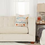 Rizzy Home Autumn Leaves Throw Pillow