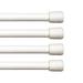 Kenney Fast Fit No Tools 7/16" Spring Tension Rod, 4-Pack