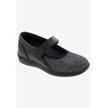 Women's Magnolia Mary Jane Flat by Drew in Black Lurex Stretch (Size 8 1/2 M)