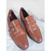 Coach Shoes | Coach J004 Vintage Solid Brown Leather Loafers Flats Shoes 10m Italy | Color: Brown | Size: 10