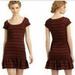 Free People Dresses | Free People Cozy Day Knit Dress Size L | Color: Black/Red | Size: L