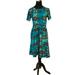 Lularoe Dresses | M Lularoe New Amelia Pleated Dress Gorgeous Teal Green Aztec Medium | Color: Brown/Green | Size: M