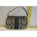 Coach Bags | Coach Clutch Handbag Black And Silver Jacguard Fabric With Leather Trim | Color: Black/Silver | Size: Os