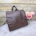 Giani Bernini Bags | Giani Bernini Brown Genuine Leather Nylon Trim Medium Purse Backpack | Color: Brown | Size: 11" H X 11.7" L X 1.7" W