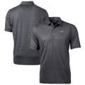 Men's Cutter & Buck Black TCU Horned Frogs Big Tall Pike Banner Print Polo