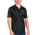 Men's Antigua Black/Steel Hawaii Warriors Spark Polo