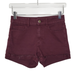 American Eagle Outfitters Shorts | American Eagle Hi-Rise High Rise Shortie Shorts 2 Burgundy Fringe Cuff | Color: Purple/Red | Size: 2