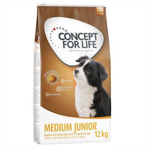 12kg Medium Junior Concept for Life Hundefutter trocken