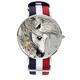 Abstract Horse Watches for Men and Women Wrist Watch Personalized Custom Silver Dial Neutral Weave Sports Watch Strap