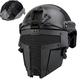 CZMYCBG Tactical Fast Helmet Combined, with Nylon Helmet Cover And Metal Mesh Full Face Mask for CS Hunting Paintball Shooting,Black