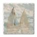 CounterArt Sail At Dawn 1 Pack Single Absorbent Stone Coaster Stoneware, Glass in Blue/Brown | 0.25 H x 4 W x 4 D in | Wayfair 02-02646