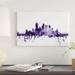 East Urban Home 'Pittsburgh, Pennsylvania Skyline' by Michael Tompsett Graphic Art Print on Wrapped Canvas Canvas, in Indigo | Wayfair