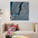 East Urban Home 'New York, New York I' By Stocktrek Images Graphic Art Print on Wrapped Canvas Canvas, in Black/Blue/White | Wayfair
