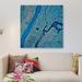 East Urban Home 'New York, New York III' By Stocktrek Images Graphic Art Print on Wrapped Canvas Canvas, in Black/Blue | Wayfair