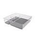Lexi Home Eco Conscious Clear 3 Compartment Acrylic Organizer Tray Plastic | 2.4 H x 9 W x 9 D in | Wayfair LB5690