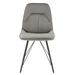 Corrigan Studio® Pablo Velvet Fabric Dining Side Chair, Set Of 2 Upholstered/Fabric in Gray | 35.5 H x 19 W x 24 D in | Wayfair
