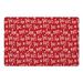 Red 18 x 27 x 1 in Kitchen Mat - The Holiday Aisle® Dera Ho Ho Ho Kitchen Mat Synthetics | 18 H x 27 W x 1 D in | Wayfair