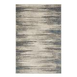 Light Gray Rectangle 2' x 3' Area Rug - 17 Stories Louque Light Grey Modern Abstract Stripe Area Rug 36.0 x 24.0 x 0.32 in white, Polyester | Wayfair