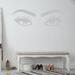 Everly Quinn Eyes Wall Decal Vinyl in Gray | 17.5 H x 50 W in | Wayfair 5D89F99279C348F899F6B21766B9D437