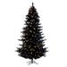 Vickerman 691540 - 7.5' x 53" Flocked Black 1634 Tips 750 Dura-Lit� Warm White LED Lights Christmas Tree (K221676LED)